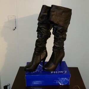 Thigh High Heeled Boots